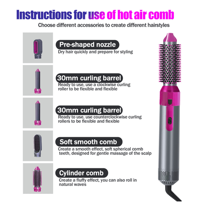 5-in-1 Hot Air Brush